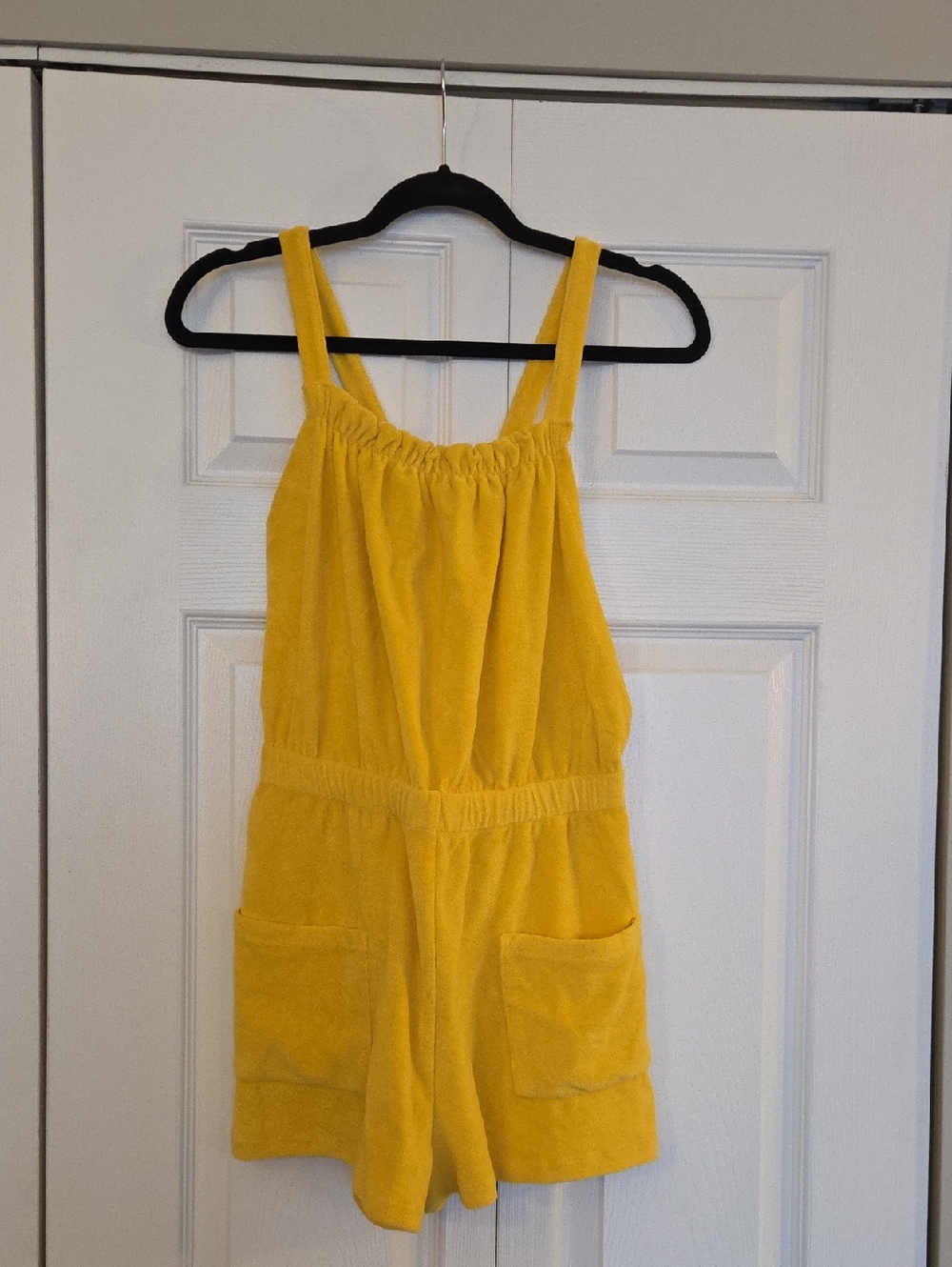 Yellow Terry Romper Shorts